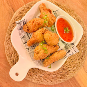 Ailes de poulet frites